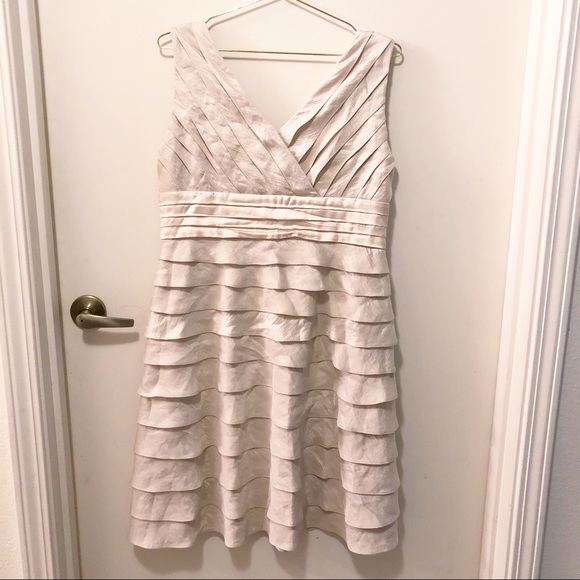 Adrianna Papell Dresses & Skirts - Adrianna Papell Champagne Dress Size 14